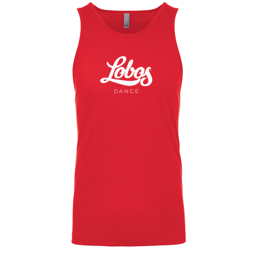 Next Level Apparel Mens Premium Jersey Tank -- Red Lobos