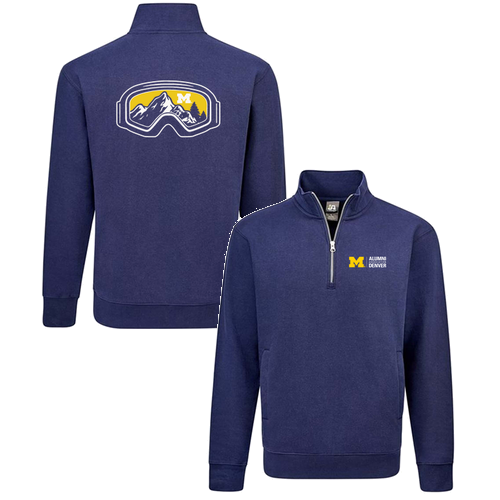 J America Soft BTB Fleece 1/4 Zip Sweatshirt -- True Navy