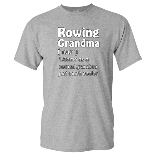 Rowing Grandma T-Shirt -- Sport Grey