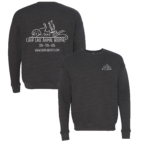Bella Canvas Unisex Drop Shoulder Fleece Crewneck -- Dark Grey Heather