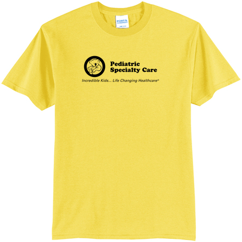 Port and Company 50/50 Blend Basic T-Shirt -- Yellow