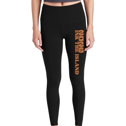 Ladies High Rise Legging -- Black