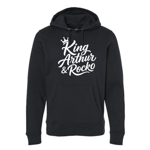 J America Unisex BTB Fleece Hooded Sweatshirt -- Black