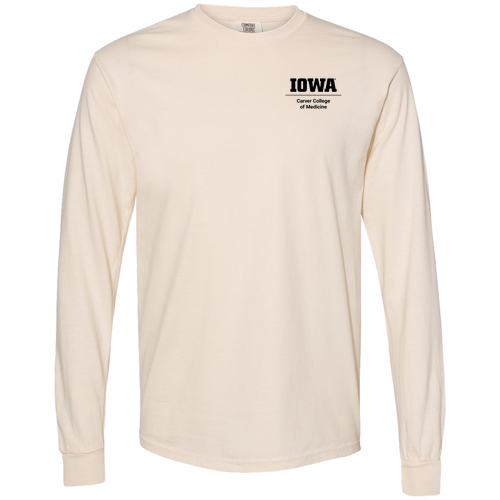 Embroidered Comfort Colors Ringspun Long Sleeve Tee -- Ivory