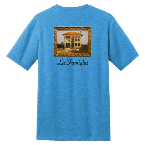 District Made Mens Perfect Blend Tee -- Heathered Bright Turquoise
