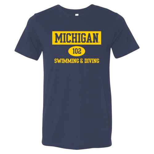 Team 102 Unisex Bella Canvas Soft Fitted Triblend Short Sleeve T-Shirt -- Navy TriBlend
