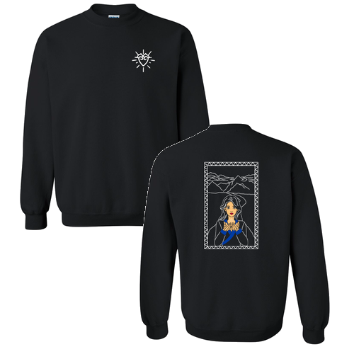 Gildan Heavy Blend Crew Neck Sweatshirt -- Black