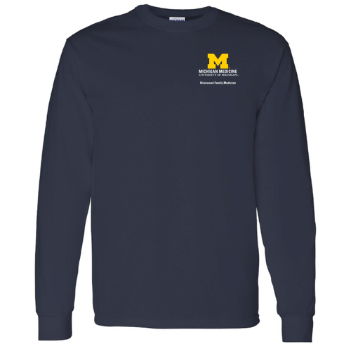 Mens/Unisex Briarwood Family Medicine Gildan Heavy Cotton Long Sleeve Basic T-Shirt -- Navy