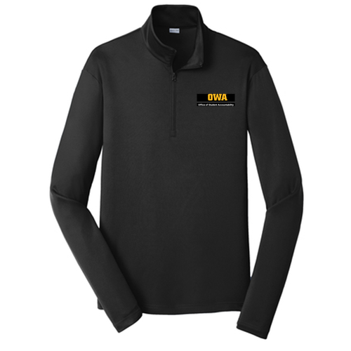 Sport-Tek PosiCharge Competitor Quarter Zip Pullover -- Black