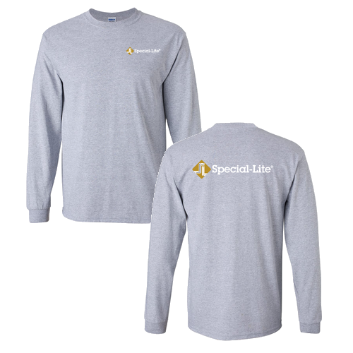 Gildan Ultra Cotton Longsleeve Basic T-Shirt -- Sport Grey