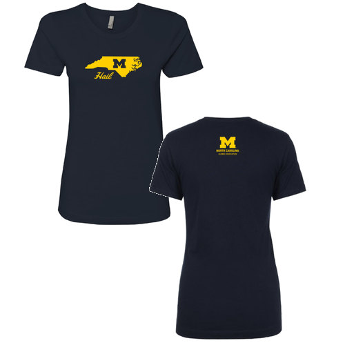 Ladies Next Level Soft Fitted Boyfriend Tee -- Midnight Navy