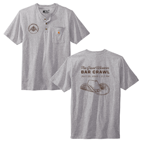Carhartt Short Sleeve Henley T-Shirt -- Heather Grey
