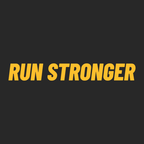 Run Stronger -Ladies Ideal Racerback Tank -- Black