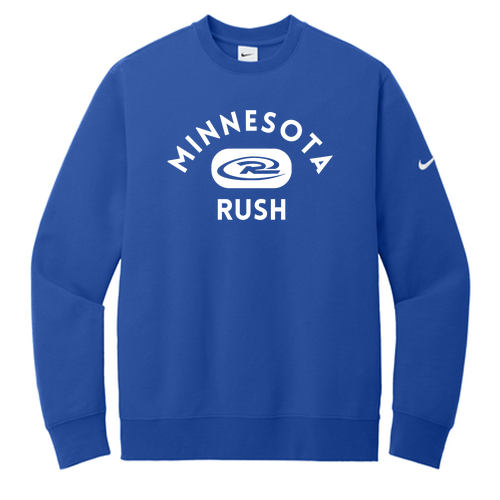 Nike Club Fleece Sleeve Swoosh Crew -- Game Royal