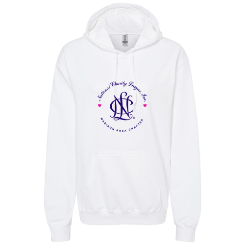 Gildan Adult Softstyle Fleece Pullover Hooded Sweatshirt -- White