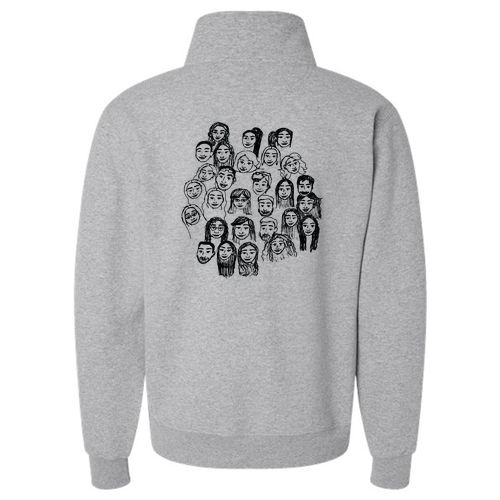 Radiation Oncology Staff 1/4 zip-gray
