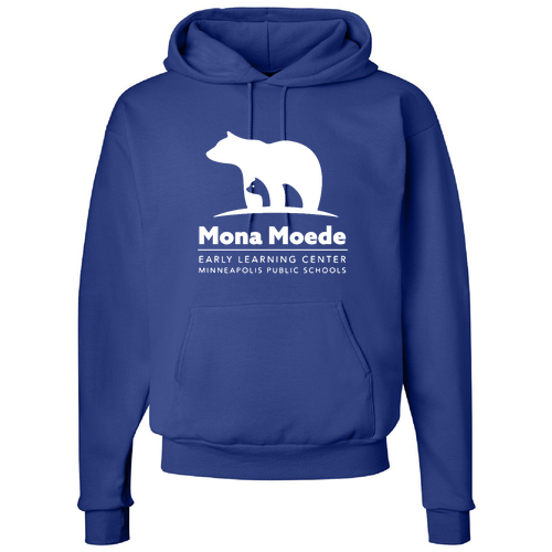 Hanes 7.8 Oz., 50/50 Comfort Blend Fleece Pullover Hood Adult -- Deep Royal