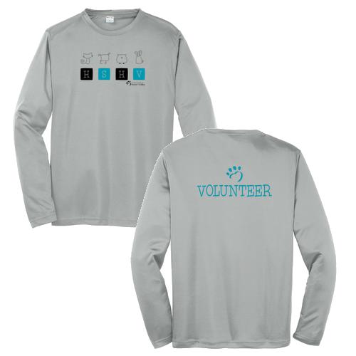Sport Tek Long Sleeve Competitor Wicking T-Shirt -- Silver