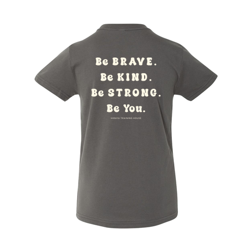 I am Brave Youth Tee -- Asphalt