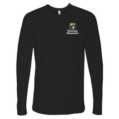 Pleasant Mountain Logo 2 Full color -- Long Sleeve Black