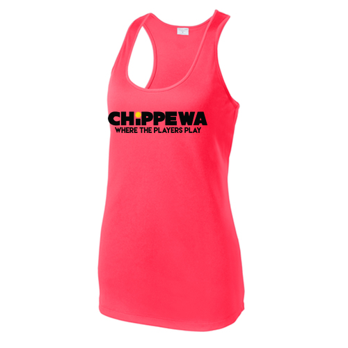 LADIES Sport-Tek PosiCharge Competitor Racerback Tank -- Hot Coral