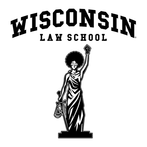 Black Lady Justice T-shirt — White