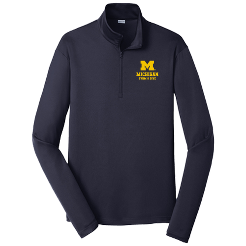 Unisex Sport-Tek PosiCharge Competitor Quarter Zip Pullover -- True Navy