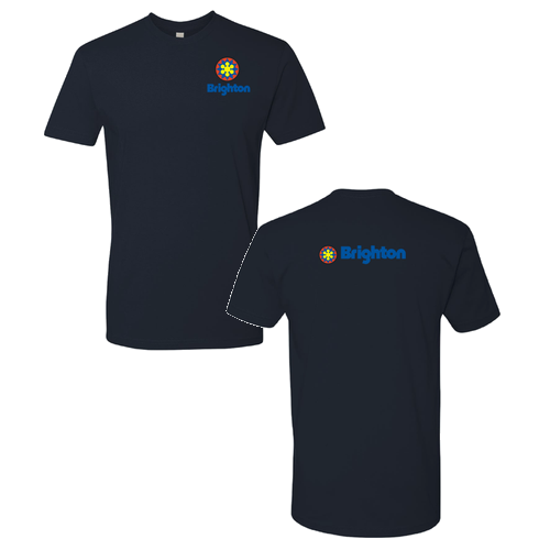 Brighton Logo 2 Full color -- Short Sleeve Midnight Navy
