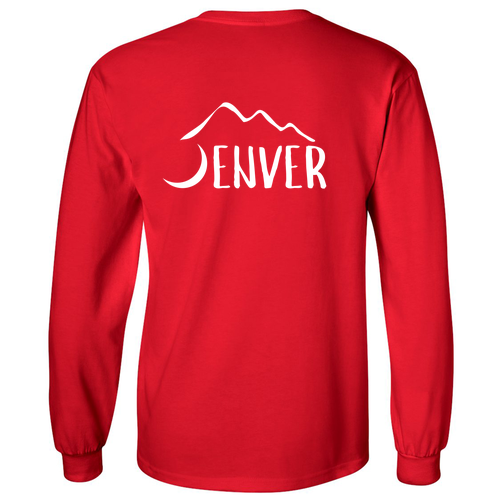 Gildan Ultra Cotton Longsleeve Basic T-Shirt -- Red