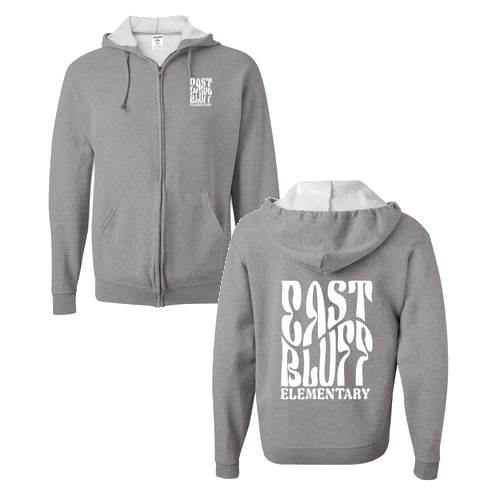 Jerzees Full Zip Hooded Sweatshirt -- Oxford