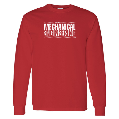 Gildan Heavy Cotton Longsleeve Basic T-Shirt -- Red