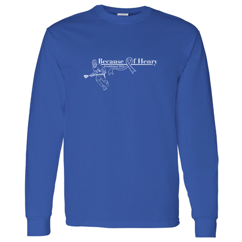 Heavy Cotton Longsleeve T-Shirt -- Royal