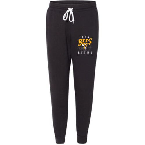 Warsaw Bees BELLA + CANVAS Unisex Sponge Fleece Sweatpants -- Black