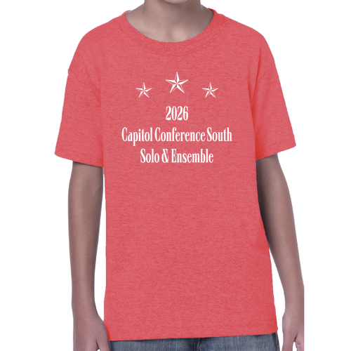 Gildan Cotton T-Shirt Youth- Heather Red