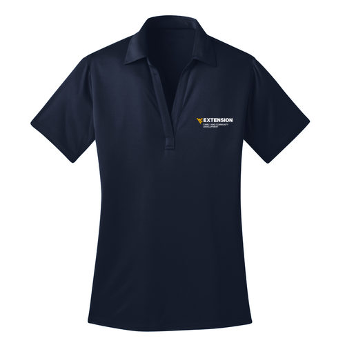 Port Authority Ladies Silk Touch Performance Polo -- Navy