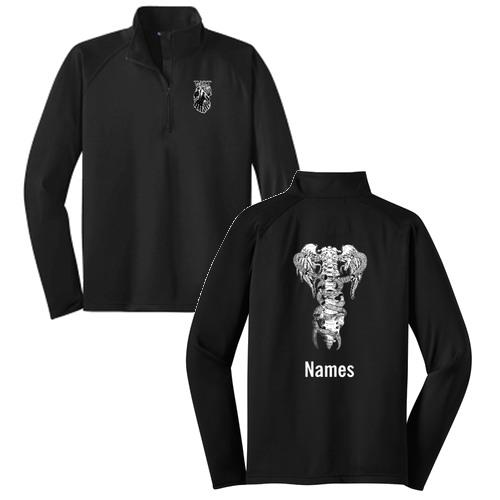 Sport Tek Sport Wick Stretch Half Zip Pullover -- Black
