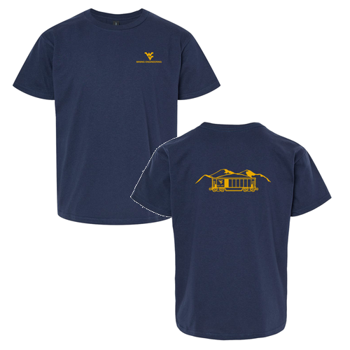 Youth Screen Printed Gildan Softstyle T-Shirt -- Navy