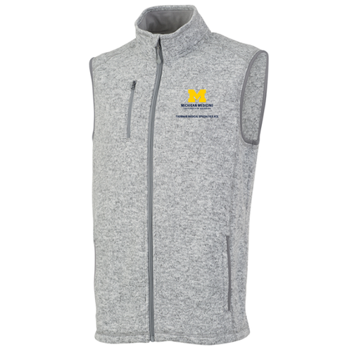 Mens/Unisex Charles River Pacific Heathered Vest -- Light Grey Heather