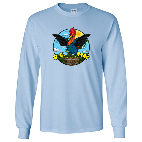 Gildan Heavy Cotton Longsleeve Basic T-Shirt -- Light Blue
