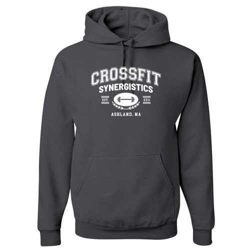 Jerzees 8 oz 50/50 Nublend Adult Hooded Sweatshirt -- Charcoal Grey