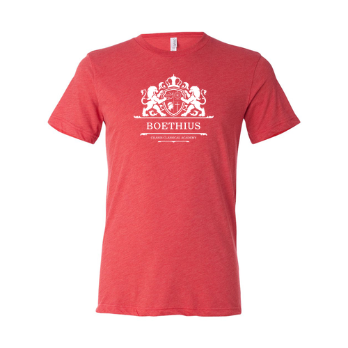 Boethius Bella Canvas T-Shirt -- Red Triblend