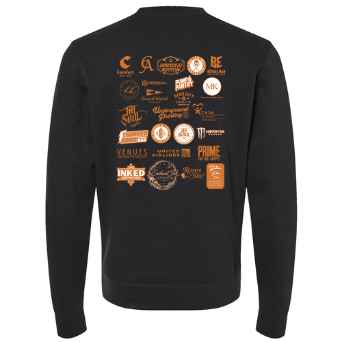 Sunset Adult Crewneck Sweater -- Black