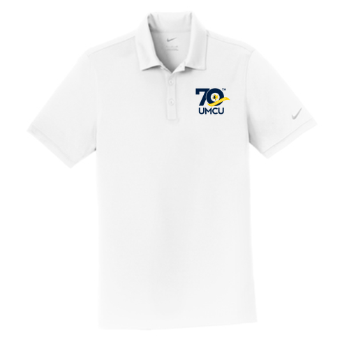 Nike Golf Dri Fit Smooth Performance Modern Fit Polo -- White