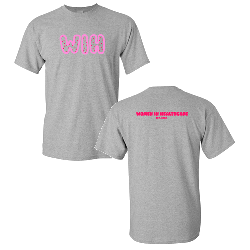 Pink WIH Gildan Heavy Cotton Basic T-Shirt -- Sport Grey