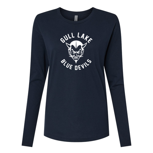 Next Level Women's Cotton Relaxed Long Sleeve T-Shirt -- Midnight Navy