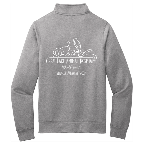 Port and Company Core Fleece Cadet Full-Zip Sweatshirt -- Athletic Heather