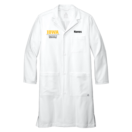 Epidemiology Wonderwink Men's Long Lab Coat -- White
