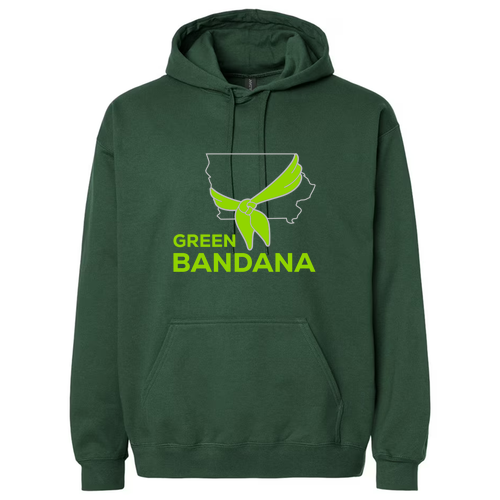 Gildan Adult Softstyle Fleece Pullover Hooded Sweatshirt -- Forest Green