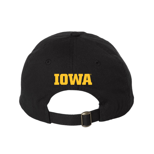 Embroidered Valucap Bio-Washed Unstructured Hat -- Black