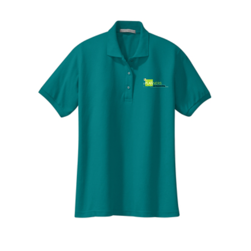 Port Authority Ladies Silk Touch Sport Shirt. -- Teal Green